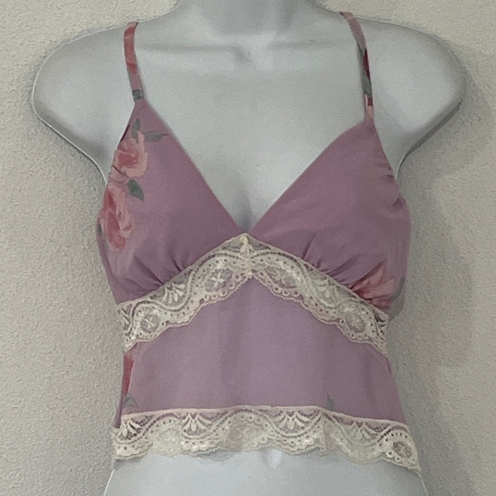 Wild Fable Floral Lace Trim Camisole Size XXS